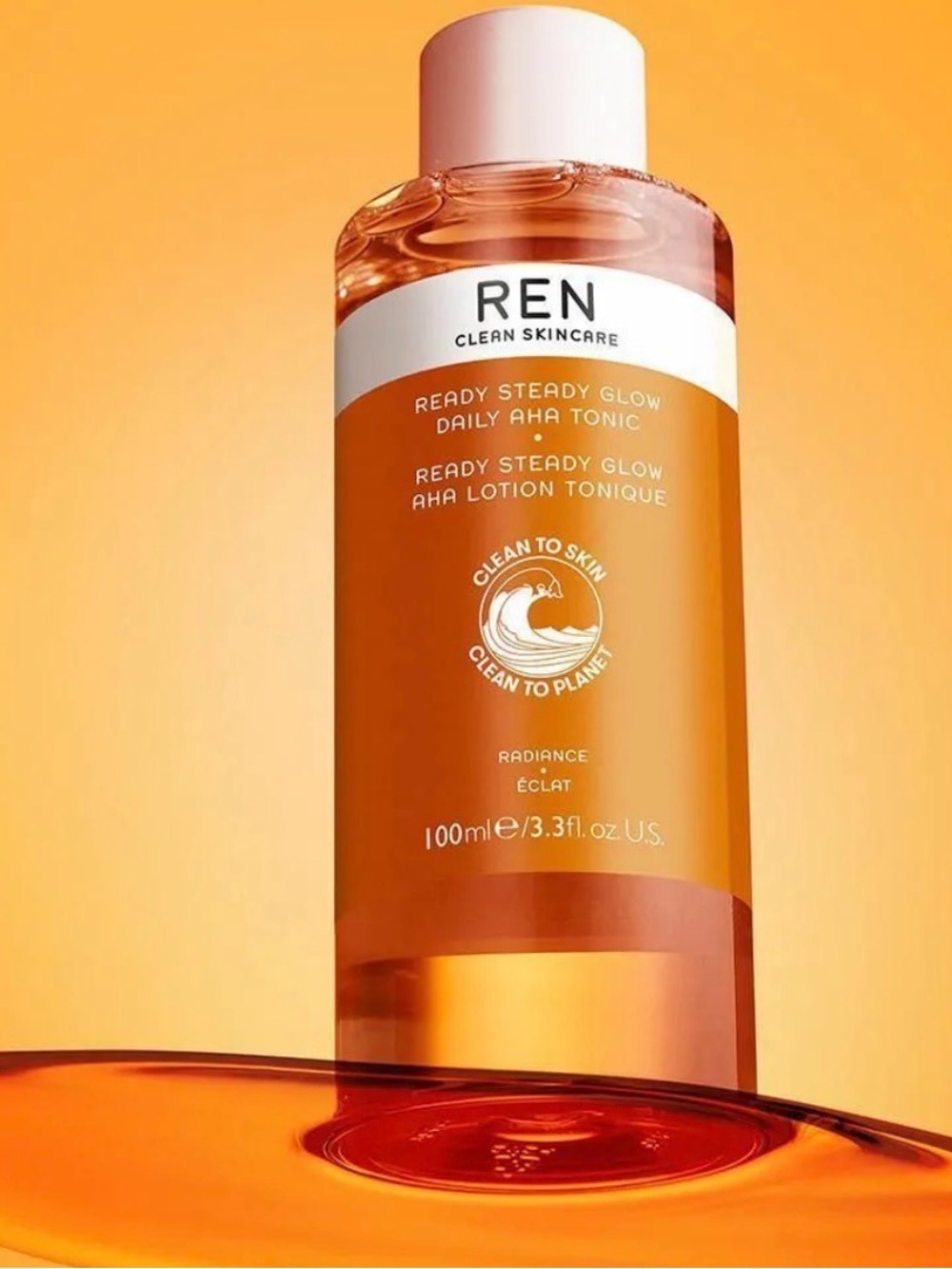 REN Ready Steady Glow Daily AHA Tonic - Orange